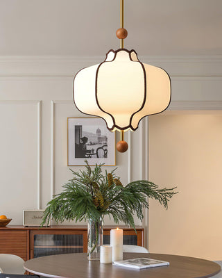Lantern Oriental Cloth Pendant Light