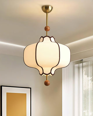 Lantern Oriental Cloth Pendant Light