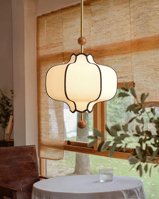 Lantern Oriental Cloth Pendant Light