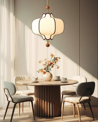 Lantern Oriental Cloth Pendant Light
