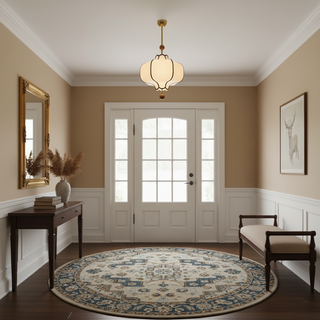 Lantern Oriental Cloth Pendant Light