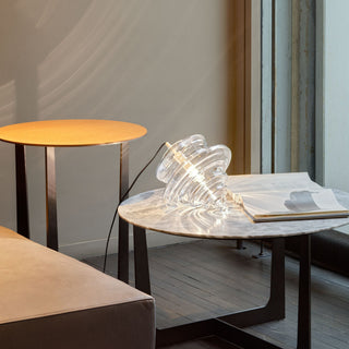 Neverending Layered Ribbed Glass Pendant Light