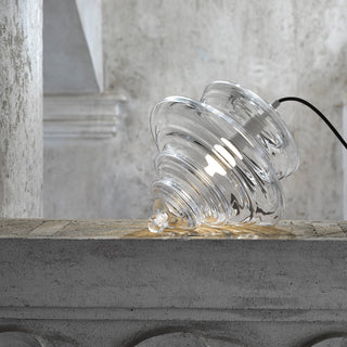 Neverending Layered Ribbed Glass Pendant Light