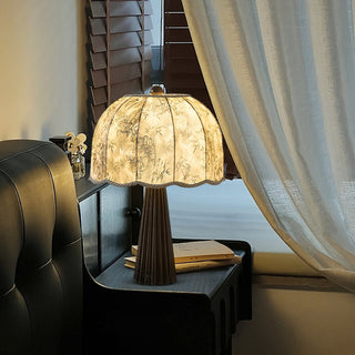 Lila Retro Fabric Table Lamp