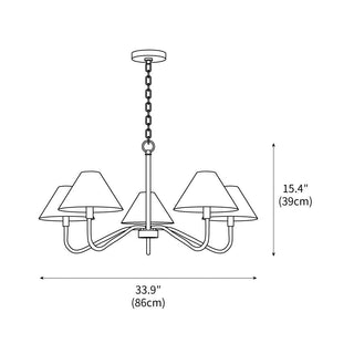 Leila Luxury Fabric Chandelier