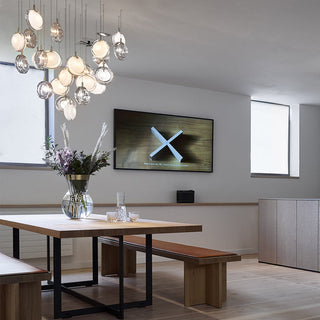 Round Modern Glass Pendant Light