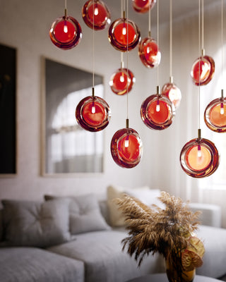Round Modern Glass Pendant Light