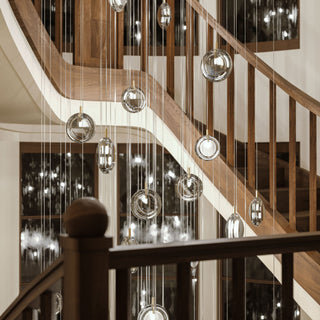 Round Modern Glass Pendant Light