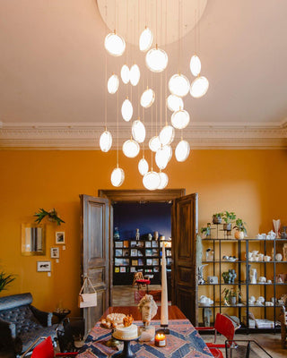 Round Modern Glass Pendant Light
