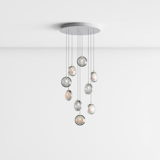Round Modern Glass Pendant Light