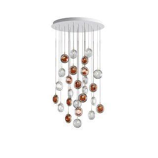 Round Modern Glass Pendant Light