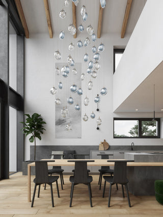 Round Modern Glass Pendant Light