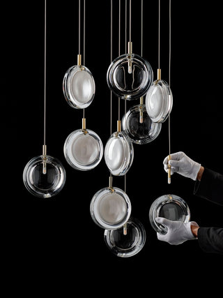 Round Modern Glass Pendant Light
