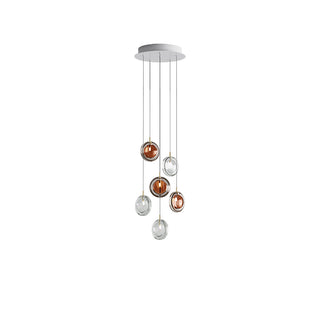 Round Modern Glass Pendant Light