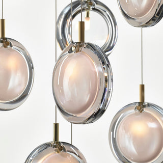 Round Modern Glass Pendant Light