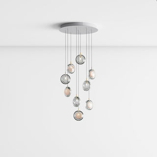 Round Modern Glass Pendant Light