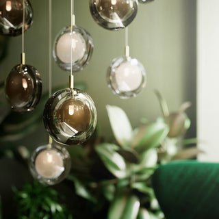 Round Modern Glass Pendant Light