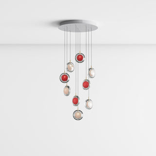 Round Modern Glass Pendant Light