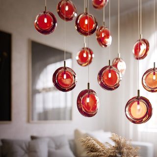 Round Modern Glass Pendant Light