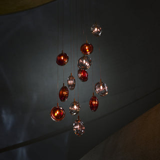 Round Modern Glass Pendant Light