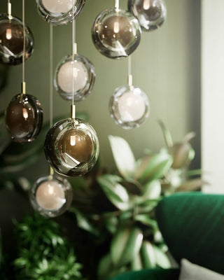Round Modern Glass Pendant Light