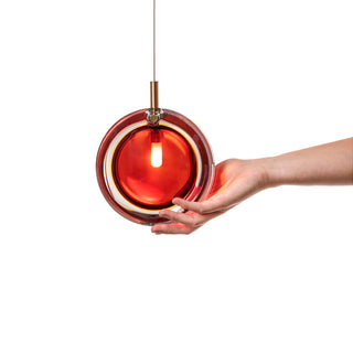Round Modern Glass Pendant Light