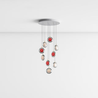 Round Modern Glass Pendant Light