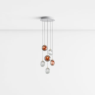Round Modern Glass Pendant Light