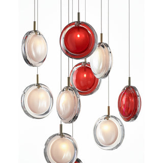 Round Modern Glass Pendant Light