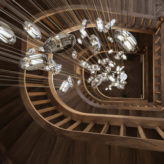 Round Modern Glass Pendant Light