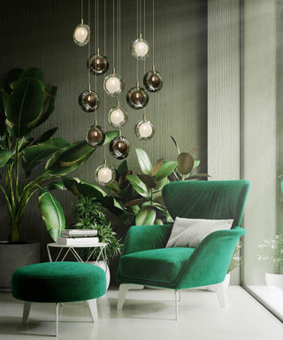 Round Modern Glass Pendant Light