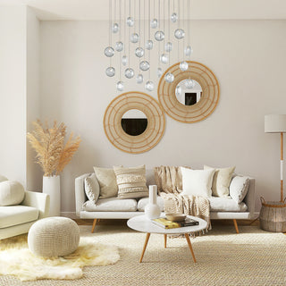 Round Modern Glass Pendant Light