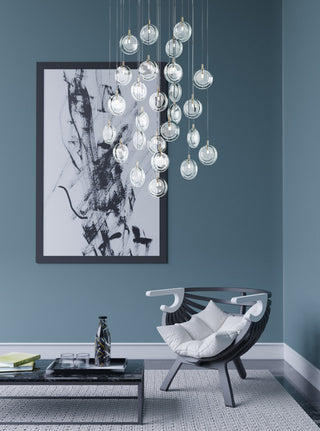 Round Modern Glass Pendant Light