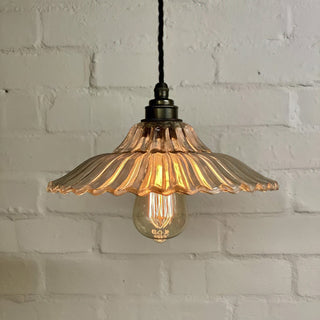 Lenwade Vintage Glass Metal Pendant
