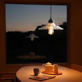 Lenwade Vintage Glass Metal Pendant