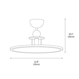 Zora Modern Acrylic Ceiling Light
