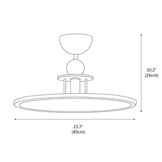 Zora Modern Acrylic Ceiling Light