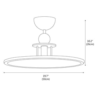 Zora Modern Acrylic Ceiling Light