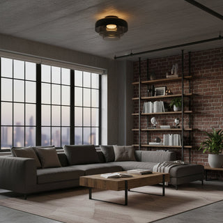 Levels Modern Glass Ceiling Lamp