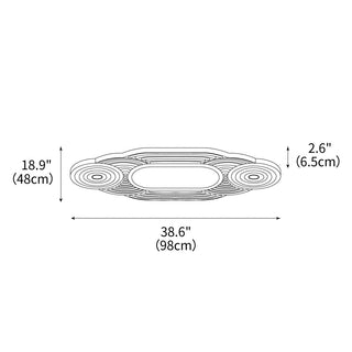Rippla Graceful Wood Ceiling Light