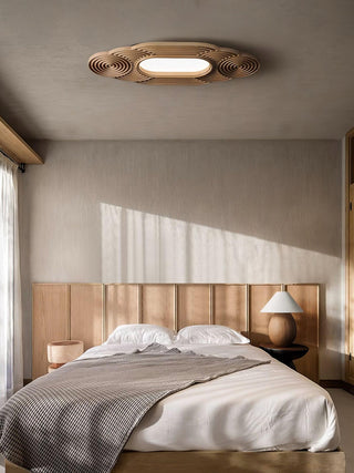 Rippla Graceful Wood Ceiling Light