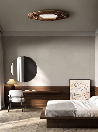 Rippla Graceful Wood Ceiling Light