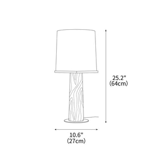 Vesper Minimalist Wood Table Lamp