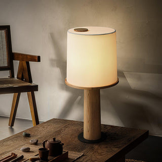 Vesper Minimalist Wood Table Lamp