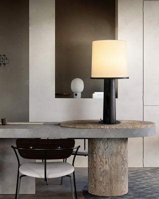Vesper Minimalist Wood Table Lamp