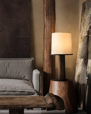 Vesper Minimalist Wood Table Lamp