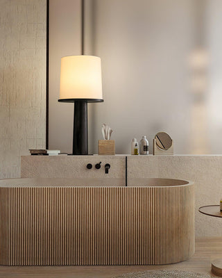 Vesper Minimalist Wood Table Lamp