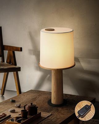 Vesper Minimalist Wood Table Lamp