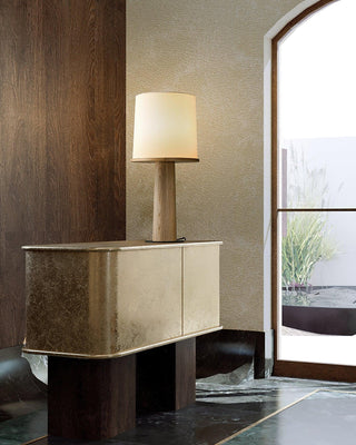 Vesper Minimalist Wood Table Lamp