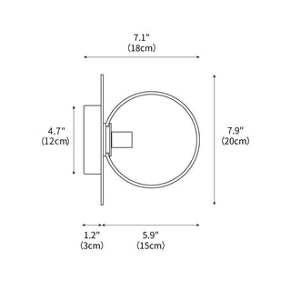 Liila Minimalist Glass Wall Light